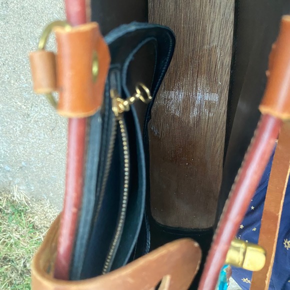 Enid Collin's of Texas Horse HANDMADE Straw Tote Bag Purse Handbag - Picture 10 of 12